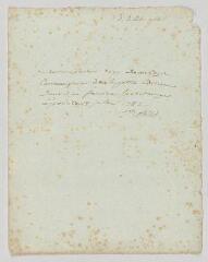 2 vues  - MS CC 0130 - Delille, abbé Jacques. Pièce autographe signée à Hubert-Martin Cazin.- Paris, 18 juillet 1782 (ouvre la visionneuse)