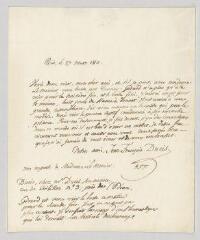4 vues  - MS CC 0131 - Ducis, Jean-François. Lettre autographe signée à Louis-Jean-Népomucène Lemercier.- Paris, 27 mars 1811 (ouvre la visionneuse)