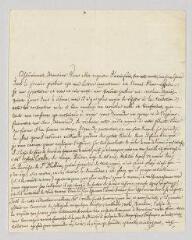 2 vues  - MS CC 0132 - Gresset, Jean-Baptiste-Louis. Lettre autographe signée au frère d\'un ministre.- Amiens, 27 février 1774 (ouvre la visionneuse)