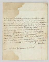 4 vues MS CC 0142 - Saint-Lambert, Jean-François, marquis de. Lettre autographe signée à Claude-François-Adrien, marquis de Lezay-Marnesia.- Paris, 12 avril [1787]