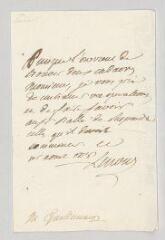 4 vues  - MS CC 0143 - Lenoir, Jean-Charles-Pierre. Lettre autographe signée à Guillaumon.- [s.l.], 1 août [1778] (ouvre la visionneuse)