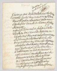 4 vues MS CC 0153 - Bertin, Henri. Lettre autographe signée à M. de La Vallade.- [s.l.], 23 août 1778