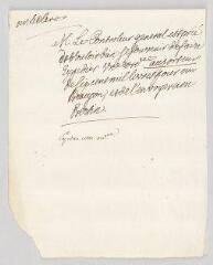 2 vues  - MS CC 0157 - Bertin, Henri. Lettre autographe signée à M. le contrôleur général Leclerc.- [s.l.n.d.] (ouvre la visionneuse)