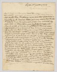 4 vues  - MS CC 0161 - Florian, Philippe-Antoine de Claris, marquis de. Lettre autographe à Dominique Audibert.- [Ferney ou Bijou?], 1 juillet 1778 (ouvre la visionneuse)