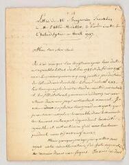 16 vues  - MS CC 0167 - Franklin, Benjamin. Lettre à l\'abbé André Morellet.- Philadelphie, avril 1787 (ouvre la visionneuse)