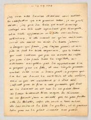4 vues  - MS CC 0169 - Villeneuve, Mme. Lettre autographe signée à Charles-Nicolas-Joseph-Justin Favart.- Strasbourg, 29 mai 1775 (ouvre la visionneuse)
