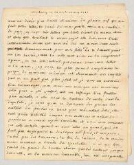 4 vues MS CC 0179 - Villeneuve, Mme. Lettre autographe signée à Charles-Nicolas-Joseph-Justin Favart.- Strasbourg, 10 mai 1775