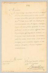 4 vues  - MS CC 0220 - Vrillière, Louis 2 Phélypeaux, marquis de La. Lettre signée à M. de La Tour Galois.- Paris, 17 juin 1716 (ouvre la visionneuse)