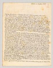 4 vues MS CC 0240 - Artigny, Antoine Gachet d’. Lettre autographe signée à N.- Vienne, 10 novembre 1766