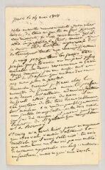 4 vues  - MS CC 0241 - Luce de Lancival, Jean-Charles-Julien. Lettre autographe signée à son cousin Lemor.- Paris, 14 mai 1808 (ouvre la visionneuse)