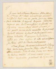 4 vues  - MS CC 0242 - Du Plessis-Villette, Charles-Michel, marquis. Lettre signée à Monsieur [Henri] Rieu.- Paris, 8 mai 1782 (ouvre la visionneuse)