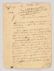 4 vues  - MS CC 0244 - Porée, le Père Charles. Lettre autographe signée à Emilie Le Tonnelier de Breteuil, marquise du Châtelet-Lomont.- [s.l.n.d.] (ouvre la visionneuse)