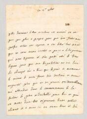 4 vues  - MS CC 0274 - Rochefort, Marie-Thérèse de Brancas de Forcalquier, comtesse de. Lettre autographe à Louis-Jules Mancini Mazarini, duc de Nivernais.- [s.l.], [7] décembre [circa 1748-1760] (ouvre la visionneuse)