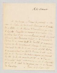 2 vues  - MS CC 0279 - Grimm, baron Frédéric Melchior von. Lettre autographe signée à Monsieur de Cabre.- Paris, 3 mars 1785 (ouvre la visionneuse)
