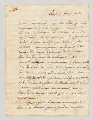 4 vues MS CC 0280 - Millevoye, Charles Hubert. Lettre autographe signée à Depoilly.- Paris, 16 décembre 1801