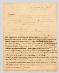 4 vues  - MS CC 0300 - Camusat, Denis-François. Lettre autographe signée à [Fleury, André-Hercule de].- Amsterdam, 14 avril 1732. (ouvre la visionneuse)