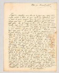 4 vues  - MS CC 0310 - Bouhier, Jean. Lettre autographe signée à Joseph-Gabriel de Rochefort, dit le chevalier de Saint-Point.- Dijon, 19 novembre 1736. (ouvre la visionneuse)