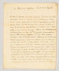 4 vues  - MS CC 0316 - Ducis, Jean-François. Lettre autographe signée à Amédée de Rochefort.- Paris, 12 messidor an III [21 juin 1795]. (ouvre la visionneuse)