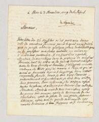 4 vues  - MS CC 0317 - Ducis, Jean-François. Lettre autographe signée à Amédée de Rochefort.- Paris, 3 themidor an IX [22 juillet 1801]. (ouvre la visionneuse)