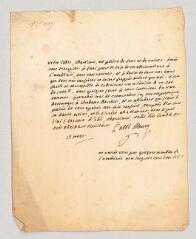 2 vues  - MS CC 0325 - Maury, Jean Siffrein, abbé. Lettre autographe signée à Jean-Antoine Roucher.- [s. l.], 13 mars [circa 1786]. (ouvre la visionneuse)