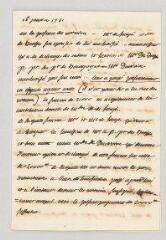 4 vues  - MS CC 0358 - Brosses, Charles de. Lettre manuscrite à Marie-Louise Mignot Madame Denis.- [s. l.], 16 janvier 1781. (ouvre la visionneuse)