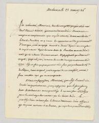 4 vues  - MS CC 0364 - [Launay, Bernard René Jourdan, marquis de]. Lettre manuscrite signée à Monsieur [familier de Voltaire].- Louvre Paris, 23 mars 1786. (ouvre la visionneuse)
