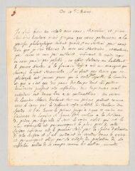 4 vues  - MS CC 0365 - Buffon, George-Louis Leclerc, comte de. Lettre autographe signée à Etienne-François Dutour.- 10 mars. (ouvre la visionneuse)