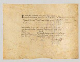 2 vues  - MS CC 0366 - Arouet, François. Lettre signée.- Paris, 27 juin 1709. (ouvre la visionneuse)