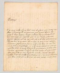 4 vues  - MS CC 0367 - Fontenelle, Bernard Le Bovier (ou Le Bouyer) Lettre autographe signée au [comte Coardi de Quart].- Paris, 10 février 1725. (ouvre la visionneuse)