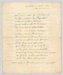 4 vues  - MS CA 0009 - Voltaire. Lettre autographe signée à Charles-Marie de La Condamine.- Potsdam, 3 avril 1752 (ouvre la visionneuse)