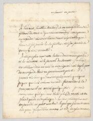4 vues  - MS CA 0018 - Voltaire. Lettre signée à Jean-Pierre d\'Açarq.- Genève, 12 juillet 1765 (ouvre la visionneuse)
