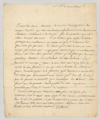 4 vues  - MS CA 0025 - Voltaire. Lettre signée à Antoine-Marin Lemierre.- Genève, 26 octobre 1760 (ouvre la visionneuse)