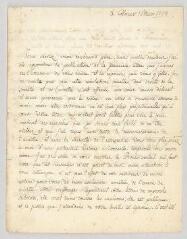 4 vues  - MS CA 0027a - Voltaire. Lettre signée au Père Joseph de Menoux.- Colmar, 16 mars 1754 (ouvre la visionneuse)
