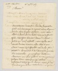 2 vues  - MS CA 0042 - Voltaire. Lettre signée à Daniel-Marc-Antoine Chardon.- [Ferney], 11 décembre 1767 (ouvre la visionneuse)