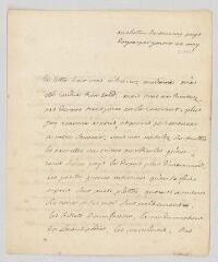 4 vues  - MS CA 0044 - Voltaire. Lettre autographe signée à Mme Louise-Marie-Madeleine de Fontaine Dupin.- Tournay, 22 mai [1760] (ouvre la visionneuse)