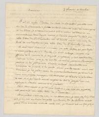4 vues  - MS CA 0057 - Voltaire. Lettre signée à Jacques-Emmanuel Roques.- Berlin, 3 février [1753] (ouvre la visionneuse)