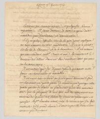 4 vues  - MS CA 0058 - Voltaire. Lettre signée à Jean Vasserot et Jean-Louis Delorme.- Ferney, 9 février 1765 (ouvre la visionneuse)