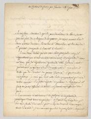 4 vues  - MS CA 0073 - Voltaire. Lettre signée à Adrien-Michel-Hyacinthe Blin de Sainmore.- Ferney, 28 février 1763 (ouvre la visionneuse)