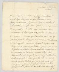 4 vues  - MS CA 0076 - Voltaire. Lettre autographe signée à Jacob Vernes.- Lausanne, 4 septembre [1757] (ouvre la visionneuse)