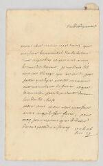 4 vues  - MS CA 0083 - Voltaire. Lettre autographe signée à Louis-Gaspard Fabry.- [Ferney, 1 octobre 1762] (ouvre la visionneuse)