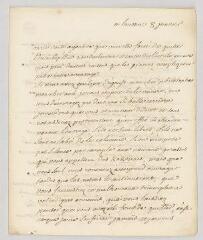 4 vues  - MS CA 0098 - Voltaire. Lettre autographe signée à Jean Le Rond d\'Alembert.- Lausanne, 8 janvier [1758] (ouvre la visionneuse)