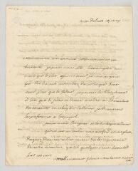 4 vues  - MS CA 0103 - Voltaire. Lettre autographe à l\'abbé François-Joachim de Pierre de Bernis.- Genève, 14 mai [1763] (ouvre la visionneuse)