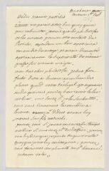 2 vues  - MS CA 0106 - Voltaire. Lettre autographe signée à Jean Le Rond d\'Alembert.- Lausanne, 1 septembre [1757] (ouvre la visionneuse)