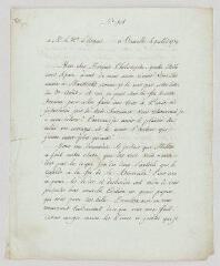 2 vues  - MS CA 0115 - Voltaire. Lettre à [Jean-Baptiste de Boyer], marquis d’Argens.- Bruxelles, 4 Juillet 1739 (ouvre la visionneuse)