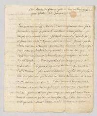 4 vues  - MS CA 0125 - Voltaire. Lettre signée à François-Achard Joumard Tison, marquis d\'Argence.- Ferney, 20 janvier 1761 (ouvre la visionneuse)