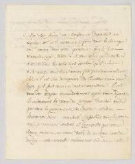 4 vues  - MS CA 0143 - Voltaire. Lettre à François-Achard Joumard Tison, marquis d\'Argence.- [sans lieu], 10 octobre 1764 (ouvre la visionneuse)
