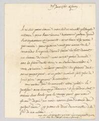 4 vues  - MS CA 0146 - Voltaire. Lettre à François-Achard Joumard Tison, marquis d\'Argence.- Ferney, 29 janvier 1765 (ouvre la visionneuse)