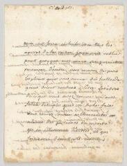 4 vues  - MS CA 0147 - Voltaire. Lettre autographe à François-Achard Joumard Tison, marquis d\'Argence.- [sans lieu], 6 avril 1765 (ouvre la visionneuse)