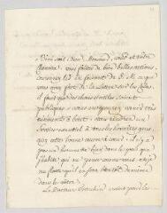 4 vues  - MS CA 0156 - Voltaire. Lettre à François-Achard Joumard Tison, marquis d\'Argence.- Ferney, 8 décembre 1765 (ouvre la visionneuse)