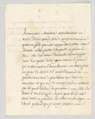 4 vues  - MS CA 0158 - Voltaire. Lettre à François-Achard Joumard Tison, marquis d\'Argence.- [Ferney], 4 décembre 1765 (ouvre la visionneuse)